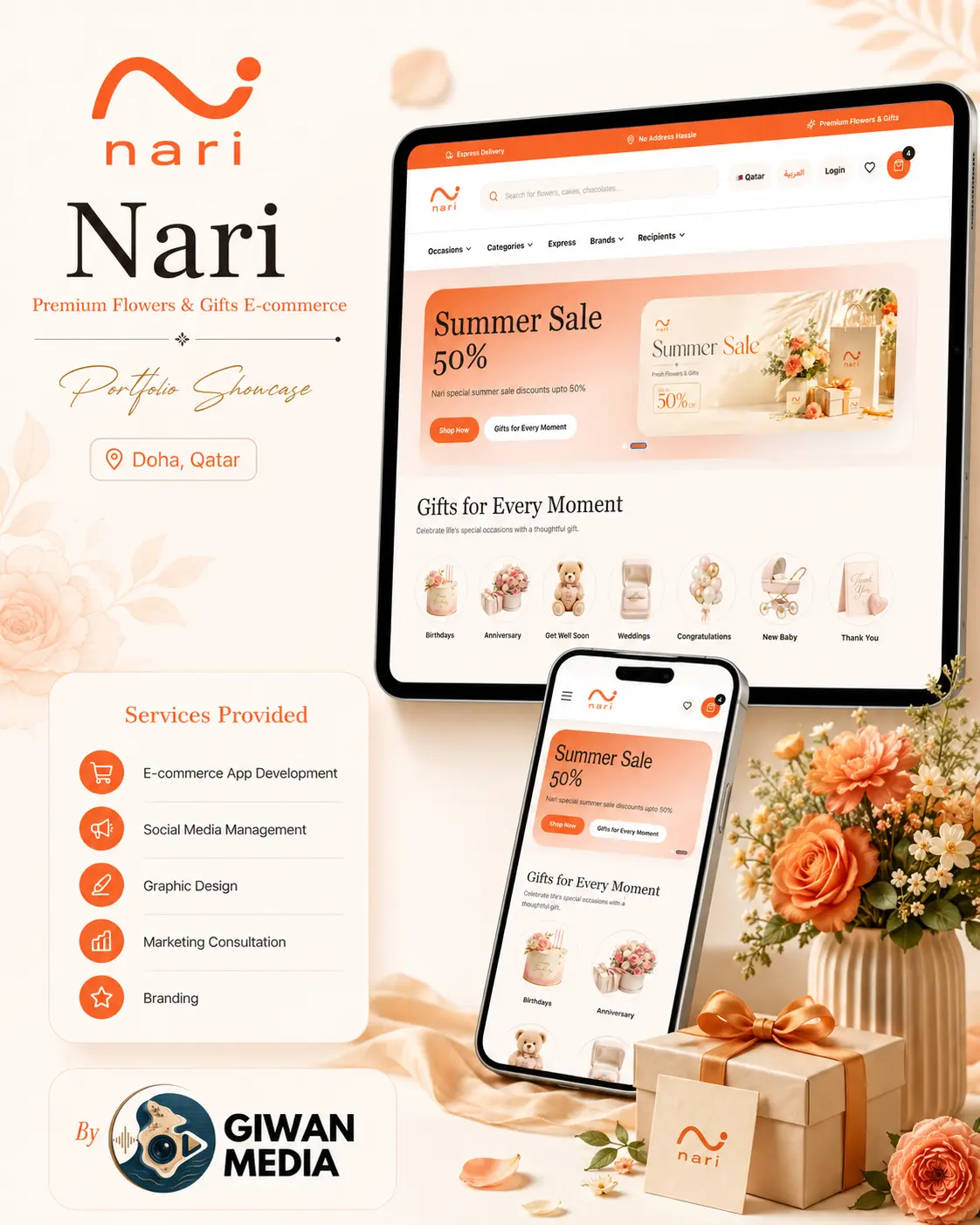 Nari — flower arrangement